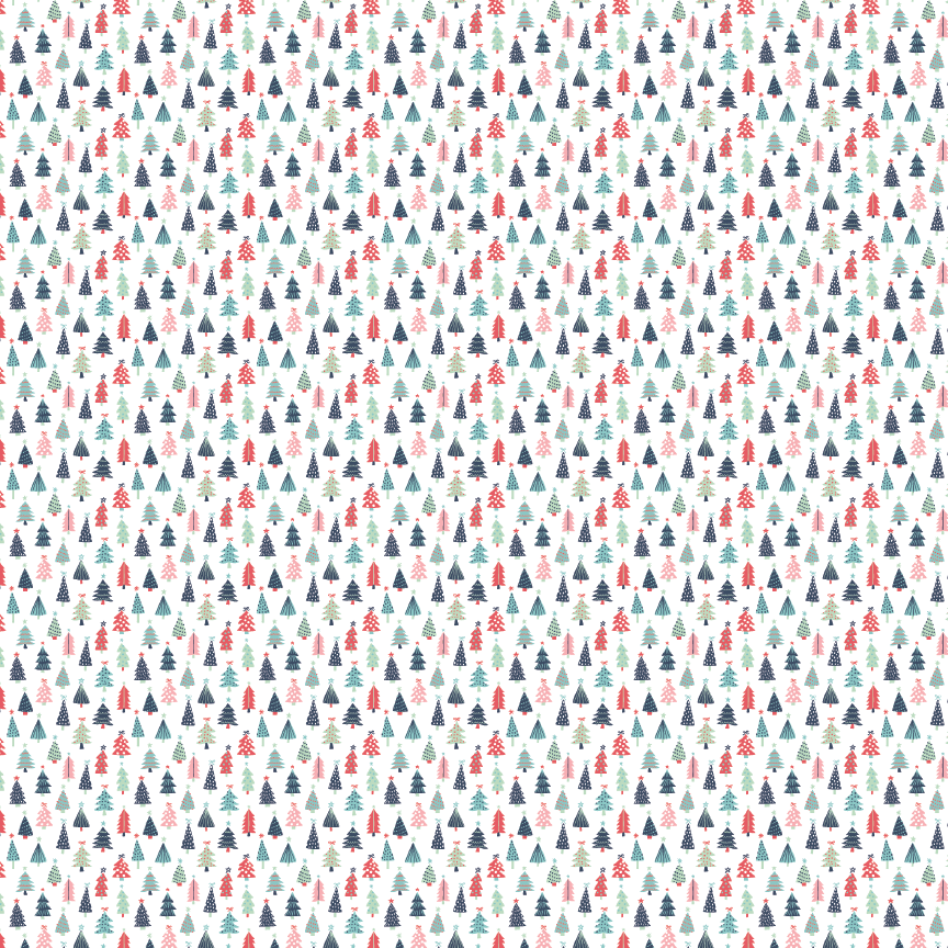 Itty Bitty Spotted Christmas Trees Pattern Acrylic Sheets - CMB Pattern Acrylic